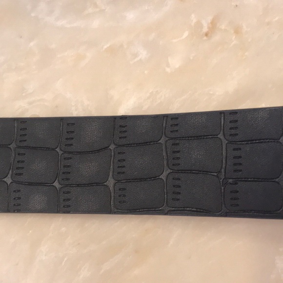 Men’s Leather Belt Black size L 38-40 New - Picture 3 of 4